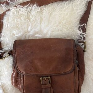 Timberland Brown Leather Shoulder Bag